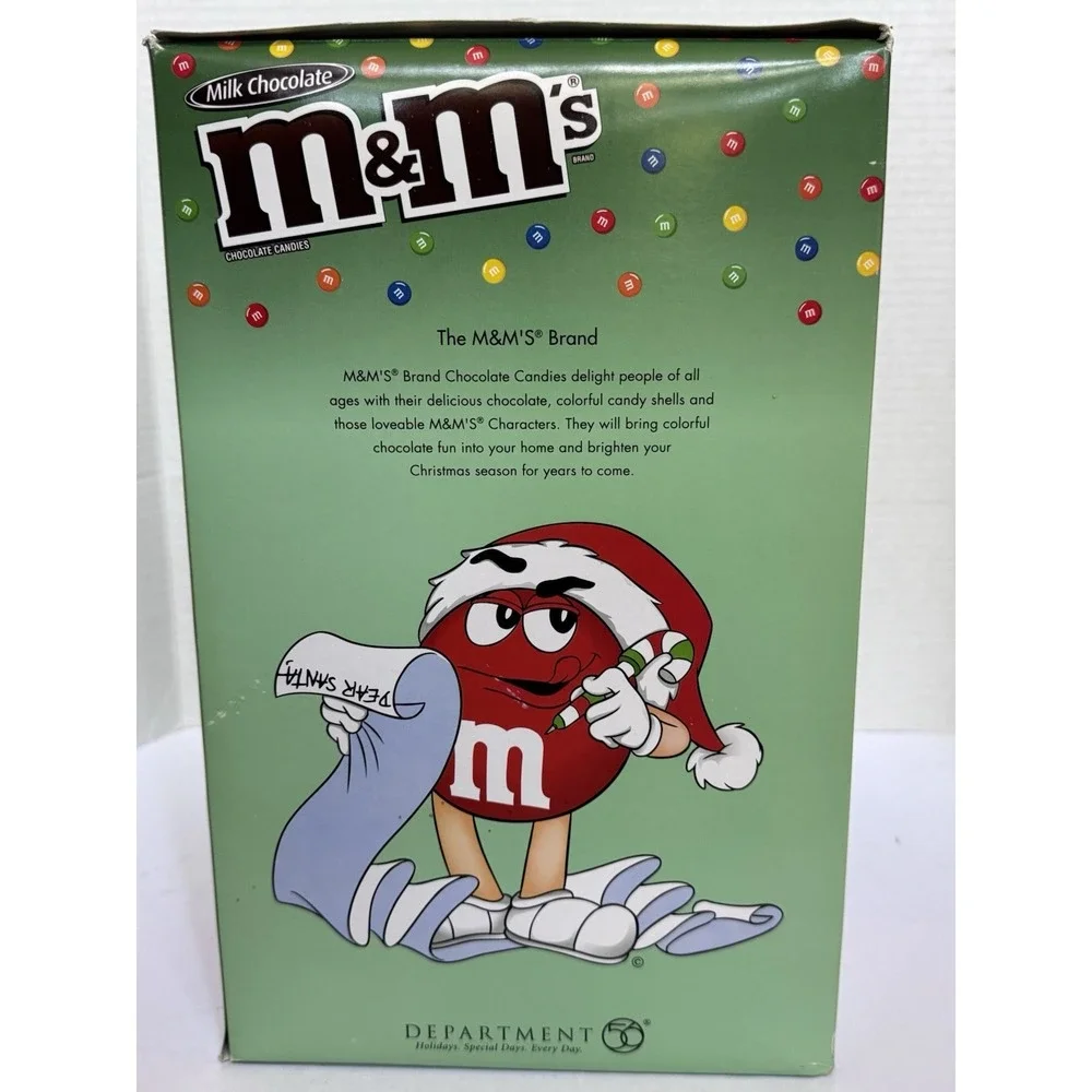 *VERY RARE!* NEW IN BOX! Department 56 - M&M's‎ Lighted Santa House! Impossible